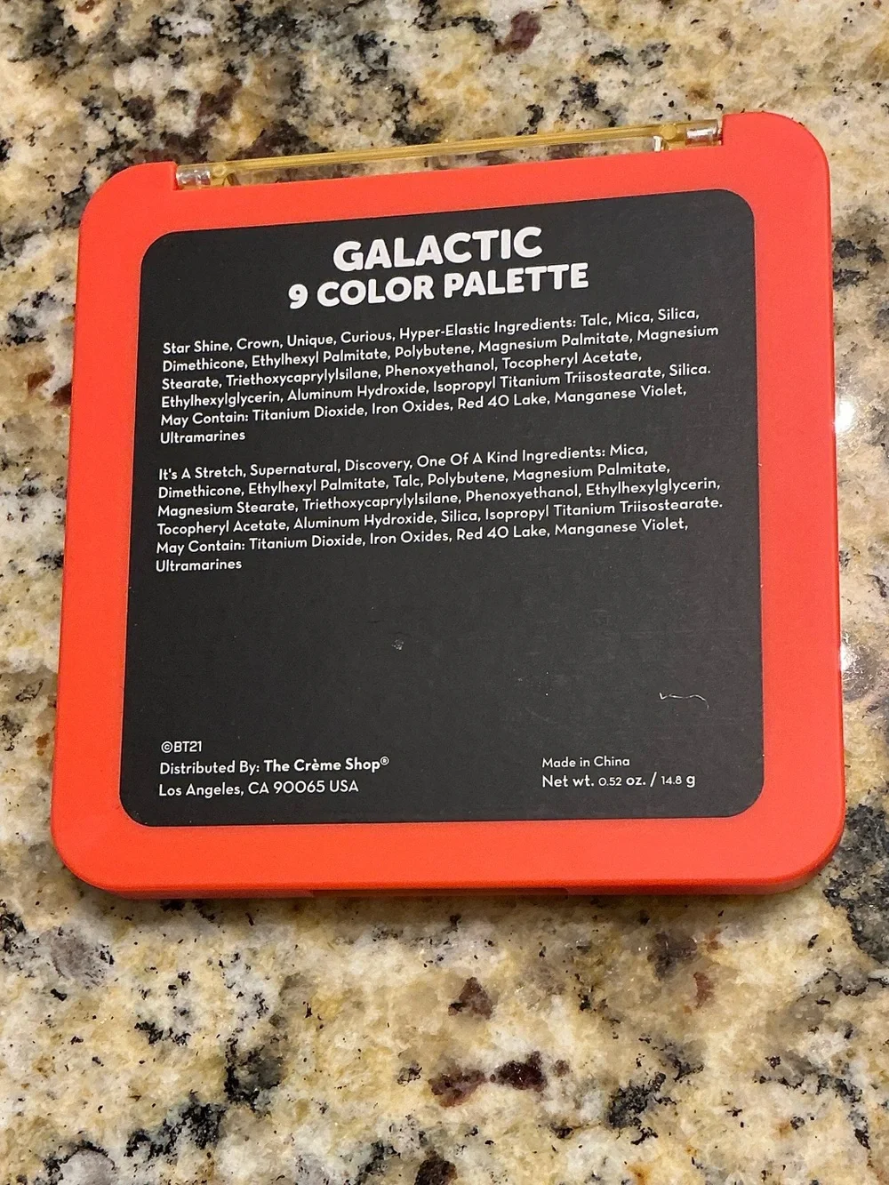 The Crème Shop BT21 Galactic 9-Color Eyeshadow Palette - Pink Mix